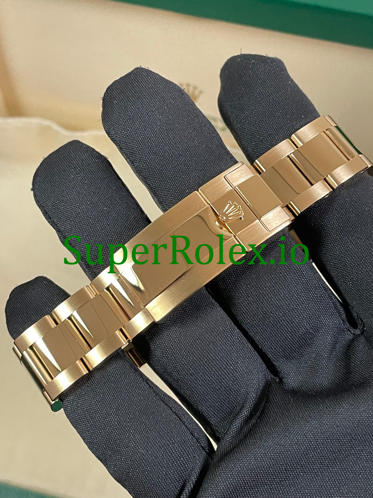 Rolex Cosmograph Daytona 40 Yellow Gold Black Diamond Dial Ref.126508