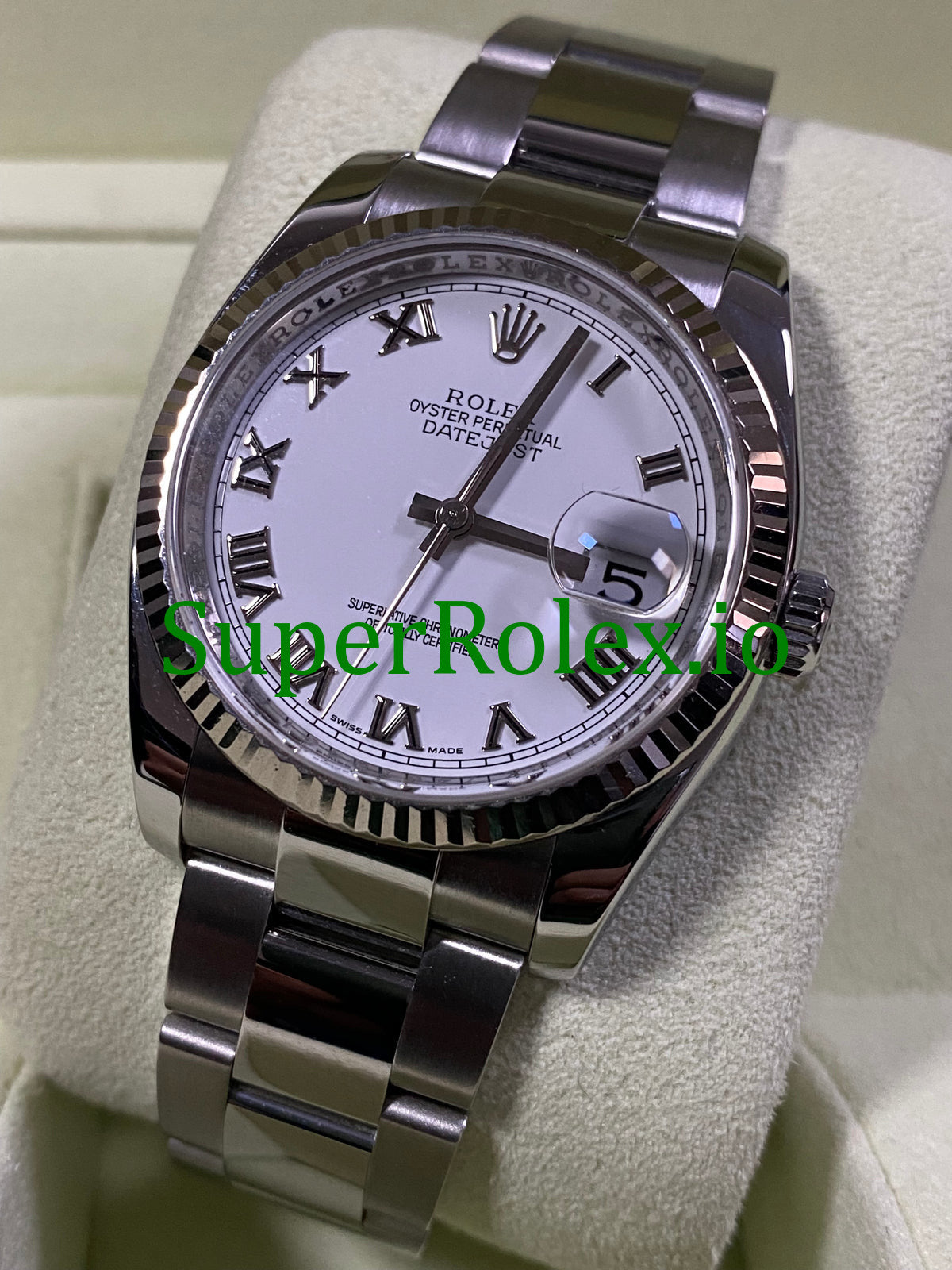 Rolex Datejust 36 Steel White Roman Dial Ref.116234