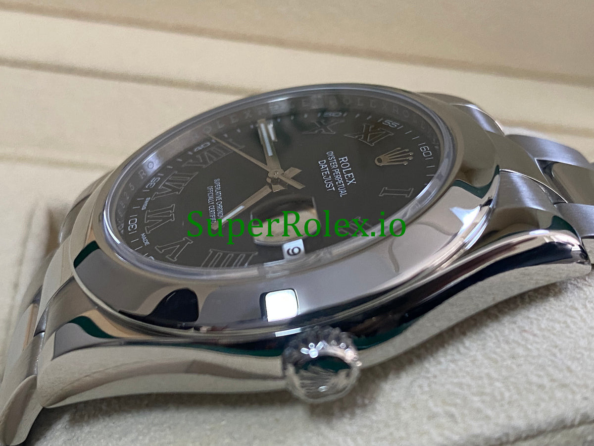 Rolex Datejust II 41 Steel Black Roman Dial Ref.116300