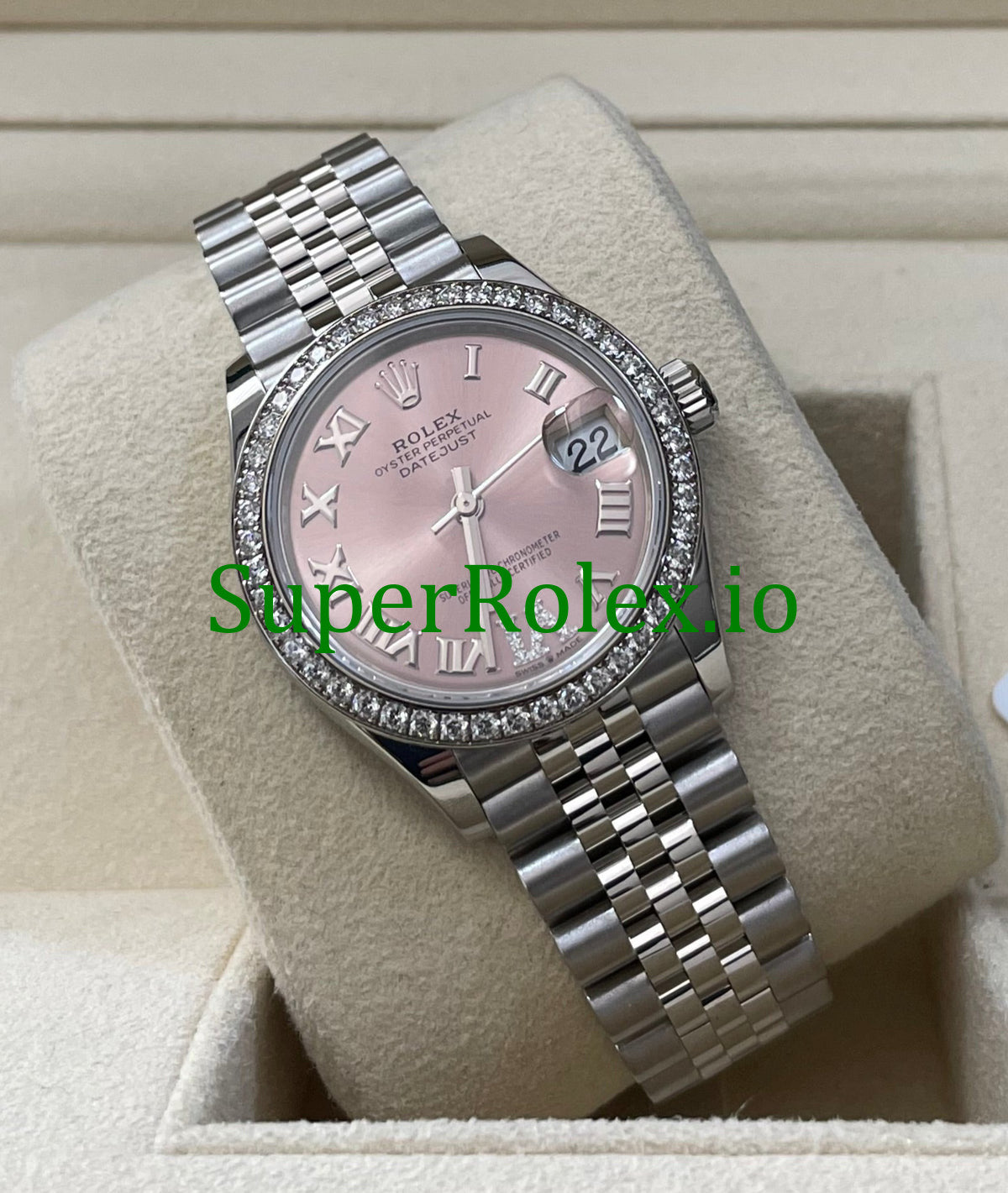 Rolex Datejust 31 White Gold Pink Diamond Dial Ref.278384RBR