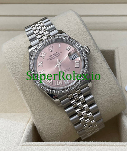 Rolex Datejust 31 White Gold Pink Diamond Dial Ref.278384RBR
