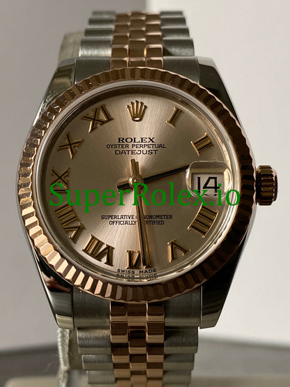 Rolex Datejust 31 Everose Gold Pink Roman Dial Ref.178271