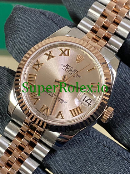 Rolex Datejust 31 Everose Gold Pink Roman Dial Ref.178271