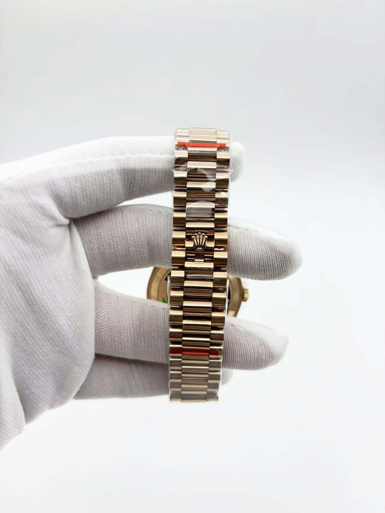 GMF Factory 1:1 Rolex Day-Date 40mm 228235 904L RG Fluted Bezel Rose Gold Dial