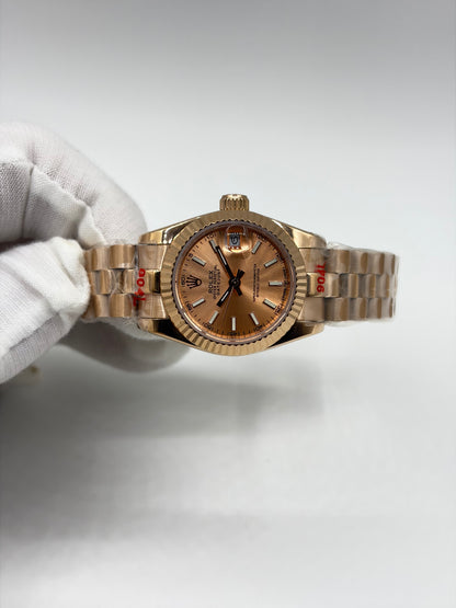 Rolex Lady-Datejust 26 Yellow Gold Champagne Index Dial Ref.179178
