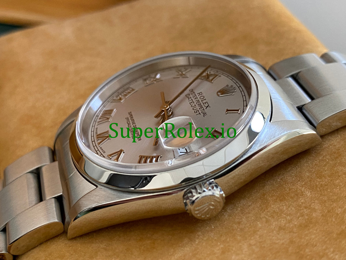 Rolex Datejust 36 Steel Silver Roman Dial Ref.16200