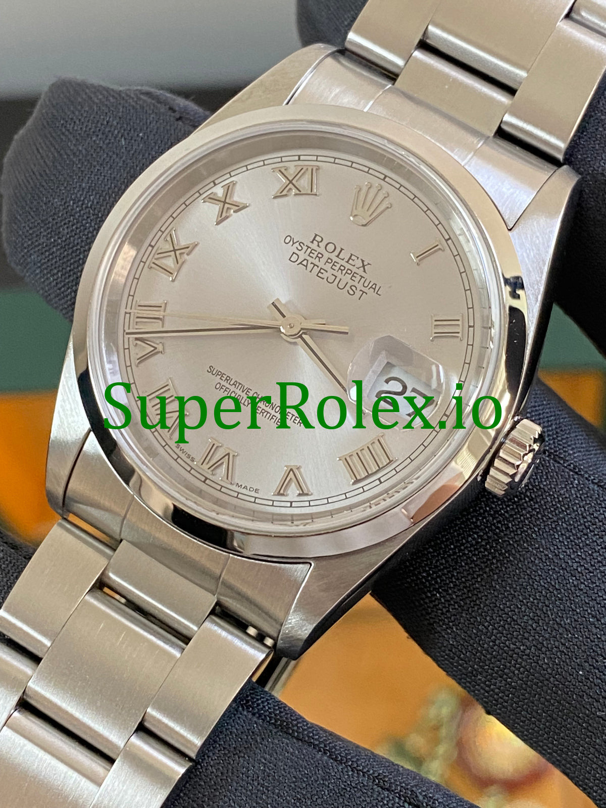 Rolex Datejust 36 Steel Silver Roman Dial Ref.16200