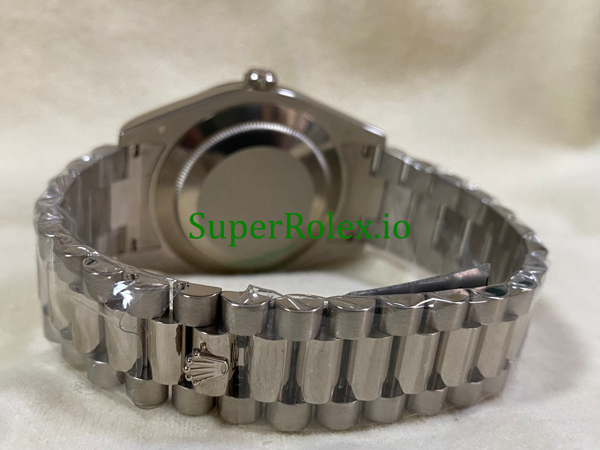 Rolex Day-Date II 40MM White Gold Ref.218239 - hocolate Roman Dial
