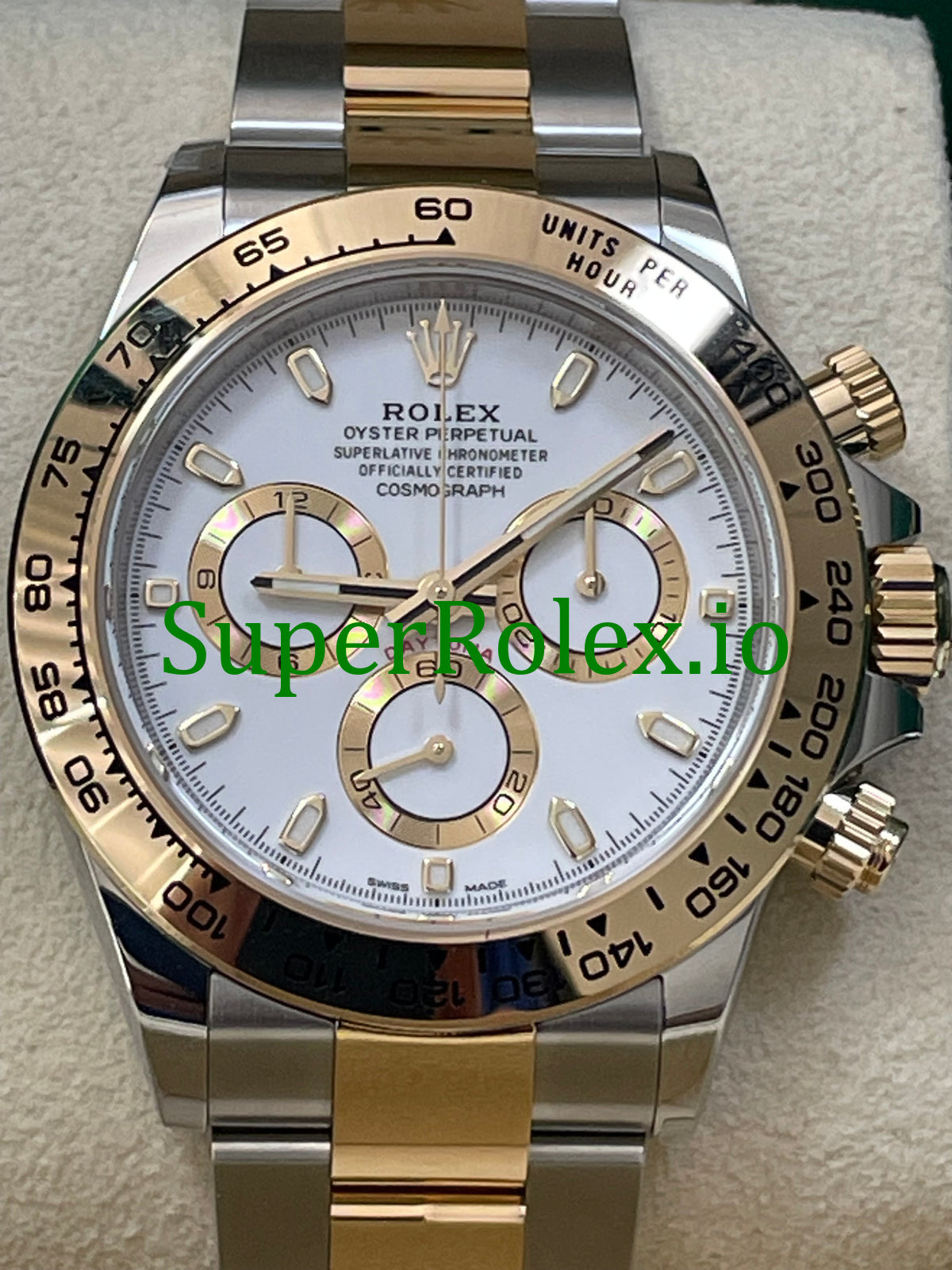Rolex Cosmograph Daytona 40 Yellow Rolesor White Index Dial Ref.116503