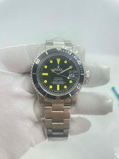 Vintage Rolex Submariner Date Tiffany & Co 16610A30B9315 Black dial with SS bracelet