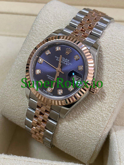 Rolex Lady-Datejust 28 Steel and Everose Gold Ref.279171