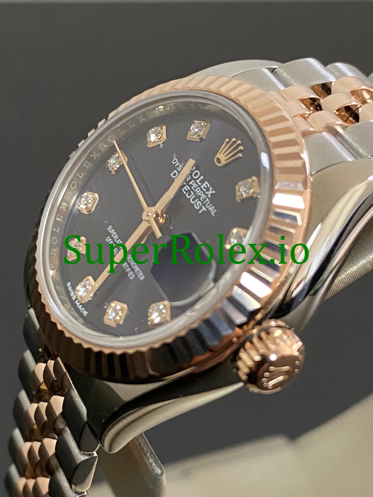 Rolex Lady-Datejust 28 Steel and Everose Gold Ref.279171