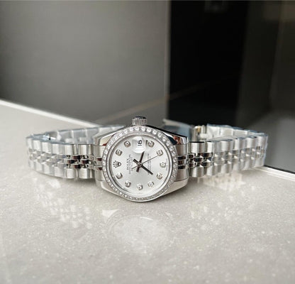 Rolex Datejust 31mm 278273 YG/SS White Dial Diamond Bezel