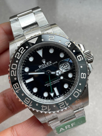 ARF Factory 1:1 Rolex GMT-Master II 126710 GRNR Bruce wayne Best Edition grey/black Ceramic VR3285 CHS