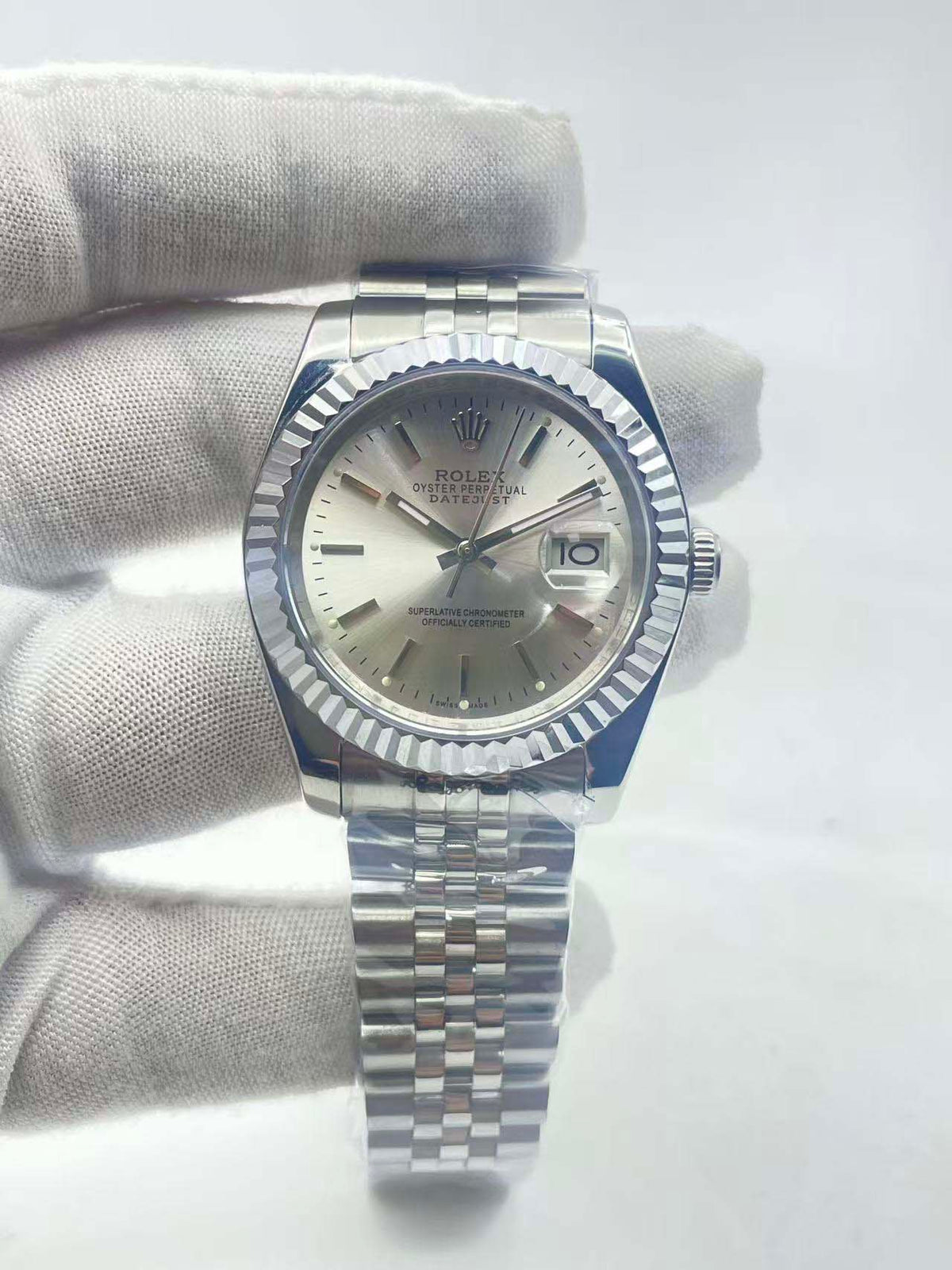 Rolex Datejust 36 Steel Silver Index Dial Ref.16014