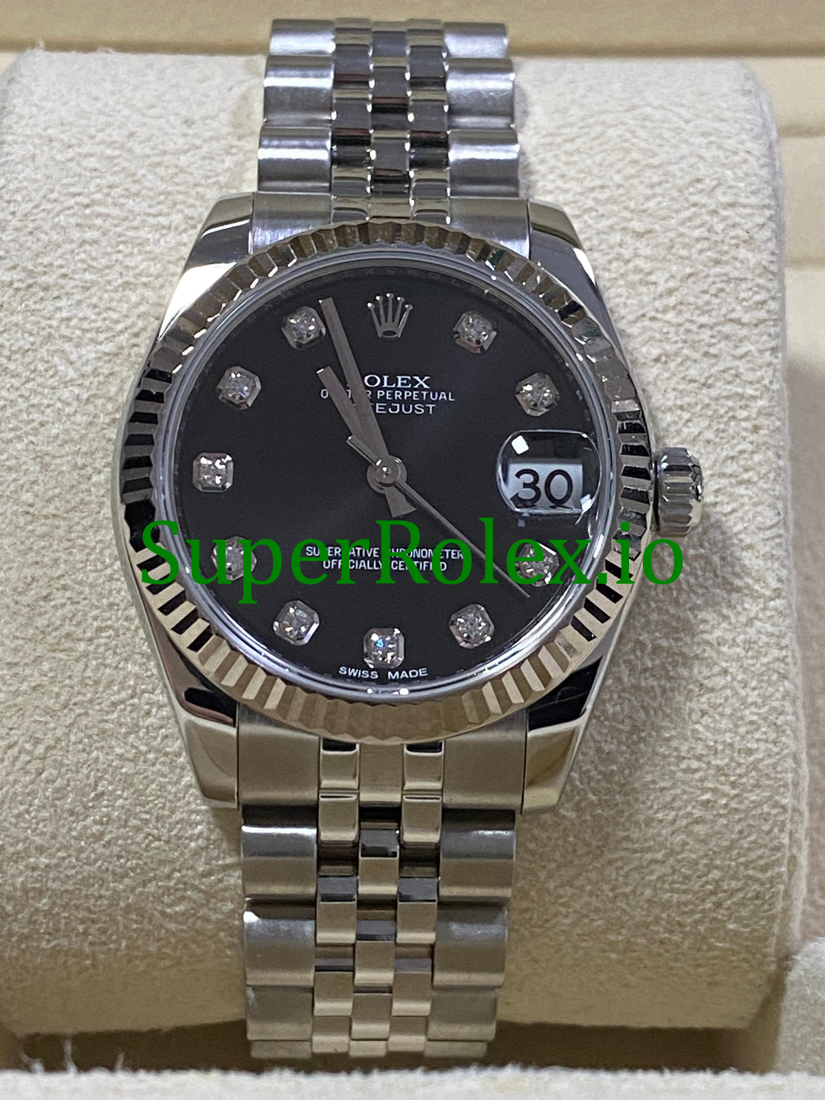 Rolex Datejust 31 Steel Diamond Dial Ref.178274