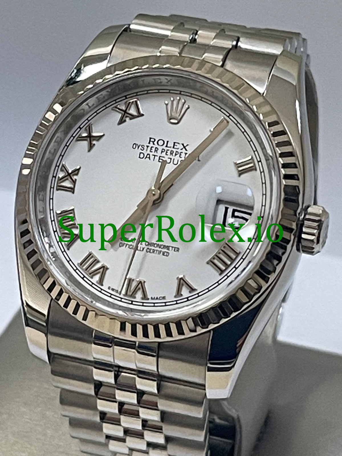 Rolex Datejust 31 Steel White Gold White Roman Dial Ref.178274