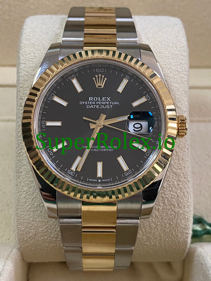 Rolex Datejust 41 Steel and Yellow Gold Black Index Dial Ref.126333