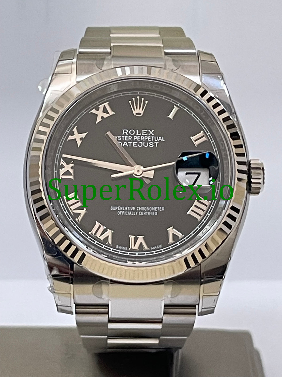 Rolex Datejust 36 Steel Black Roman Dial Ref.116234