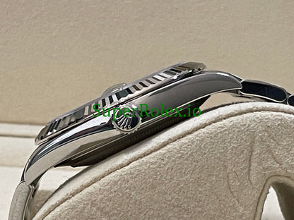 Rolex Datejust 41 Steel Bright Blue Fluted-Motif Dial Ref.126334