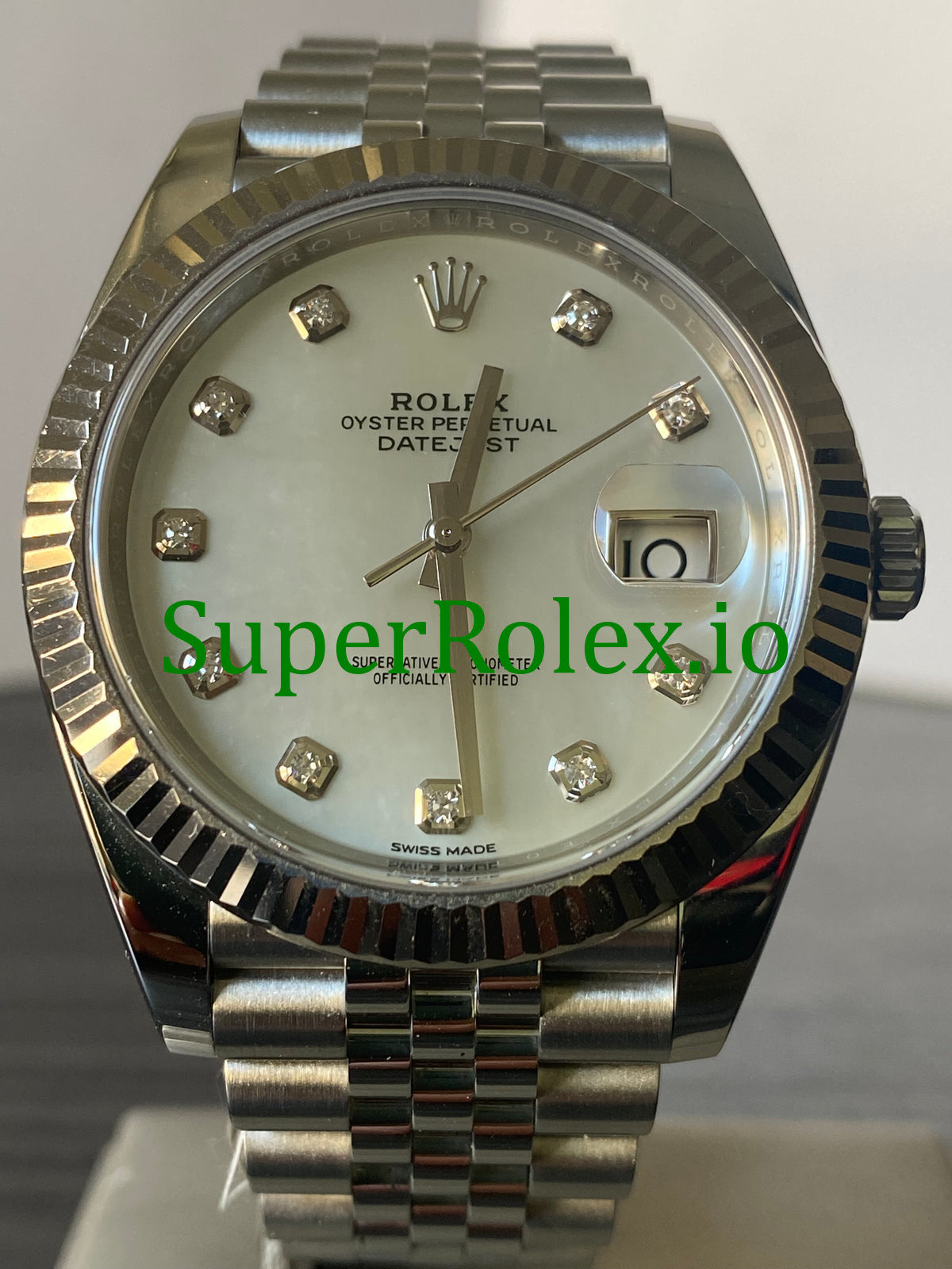 Rolex Datejust 41 Steel and White Gold Rolesor Ref.126334
