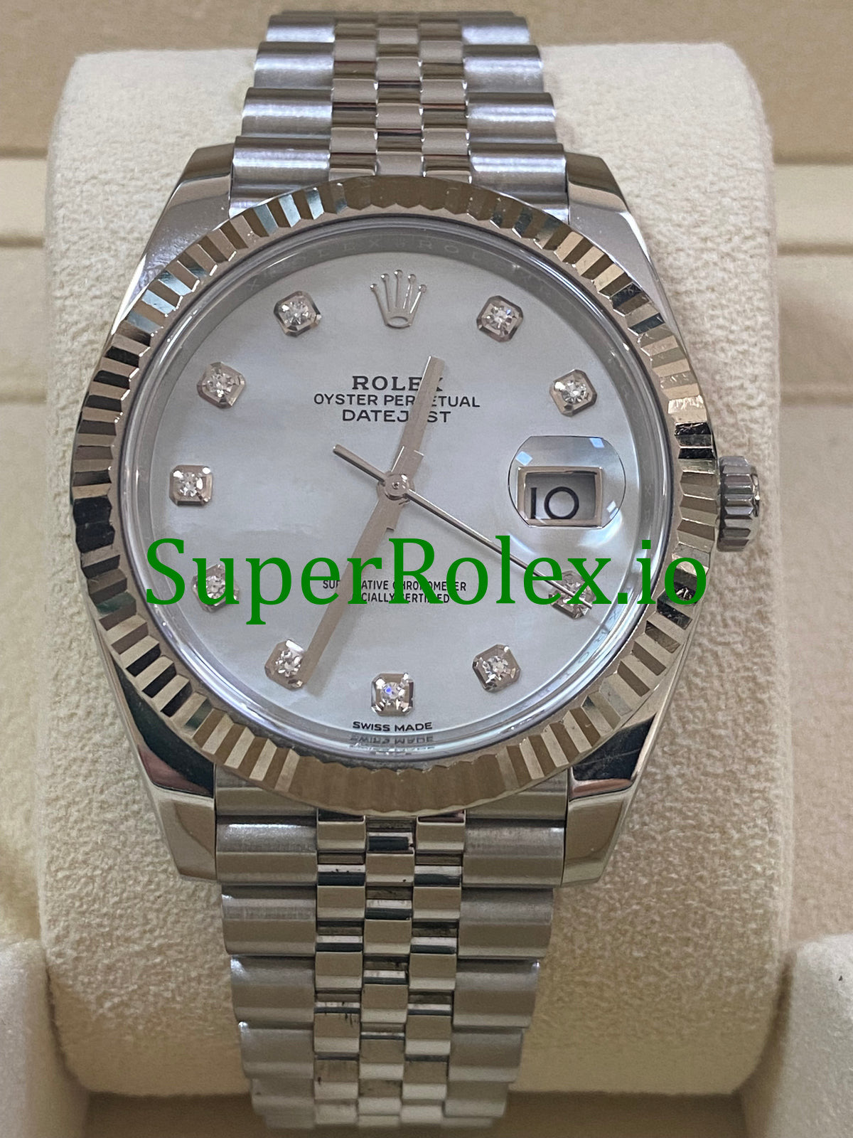 Rolex Datejust 41 Steel and White Gold Rolesor Ref.126334