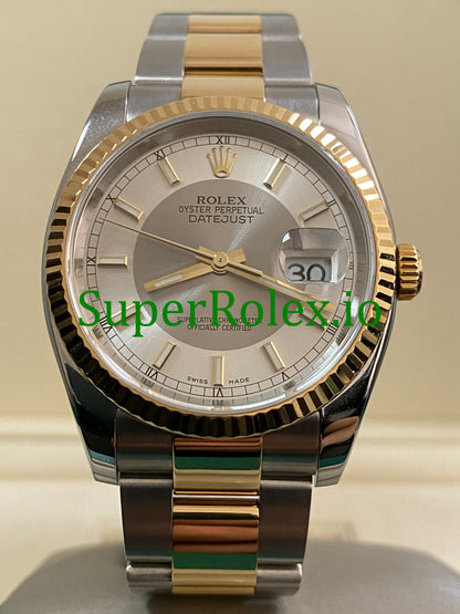 Rolex Datejust 36 Steel and Yellow Gold Ref.116233