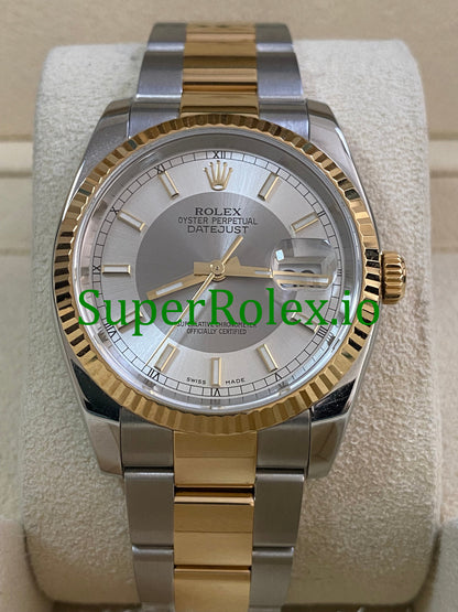Rolex Datejust 36 Steel and Yellow Gold Ref.116233