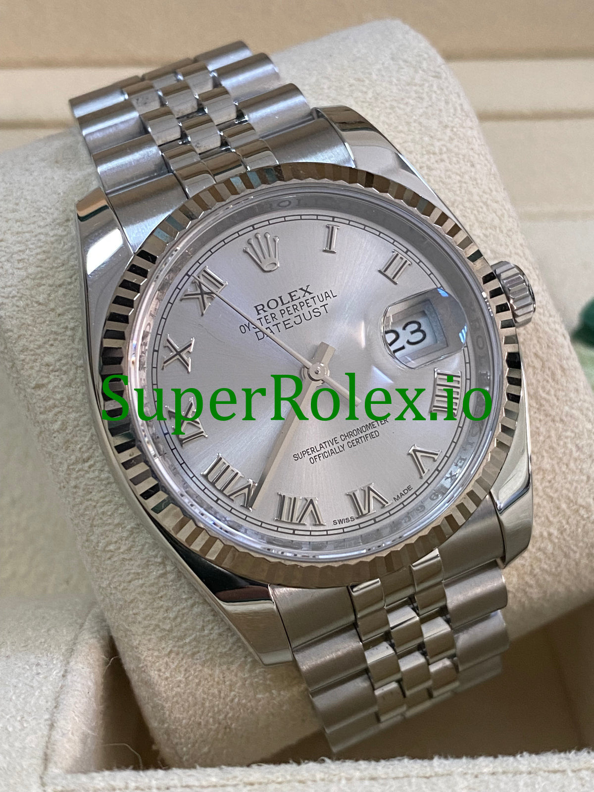 Rolex Datejust 36 Steel Rhodium Roman Dial Ref.116234