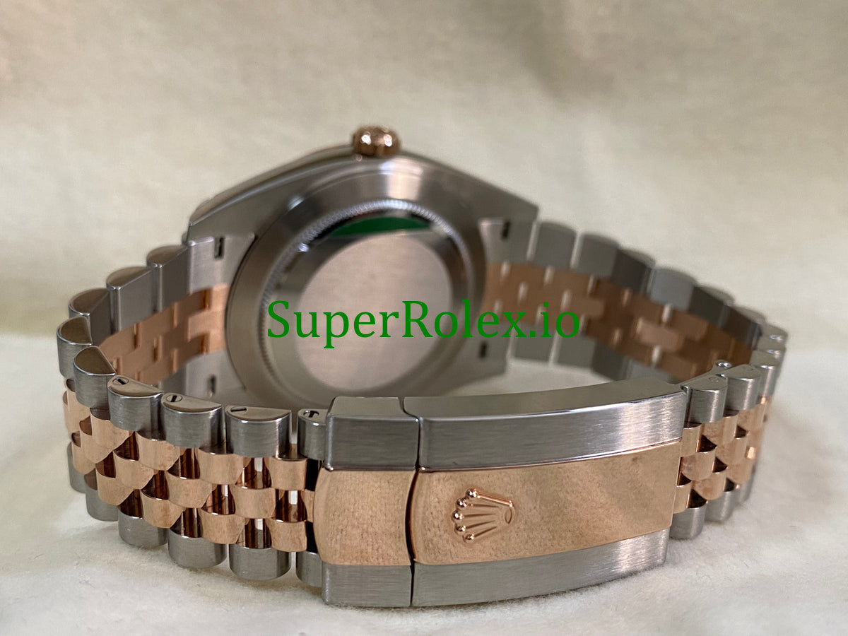 Rolex Datejust 41 Steel and Everose Gold Silver Fluted-Motif Dial Ref.126331