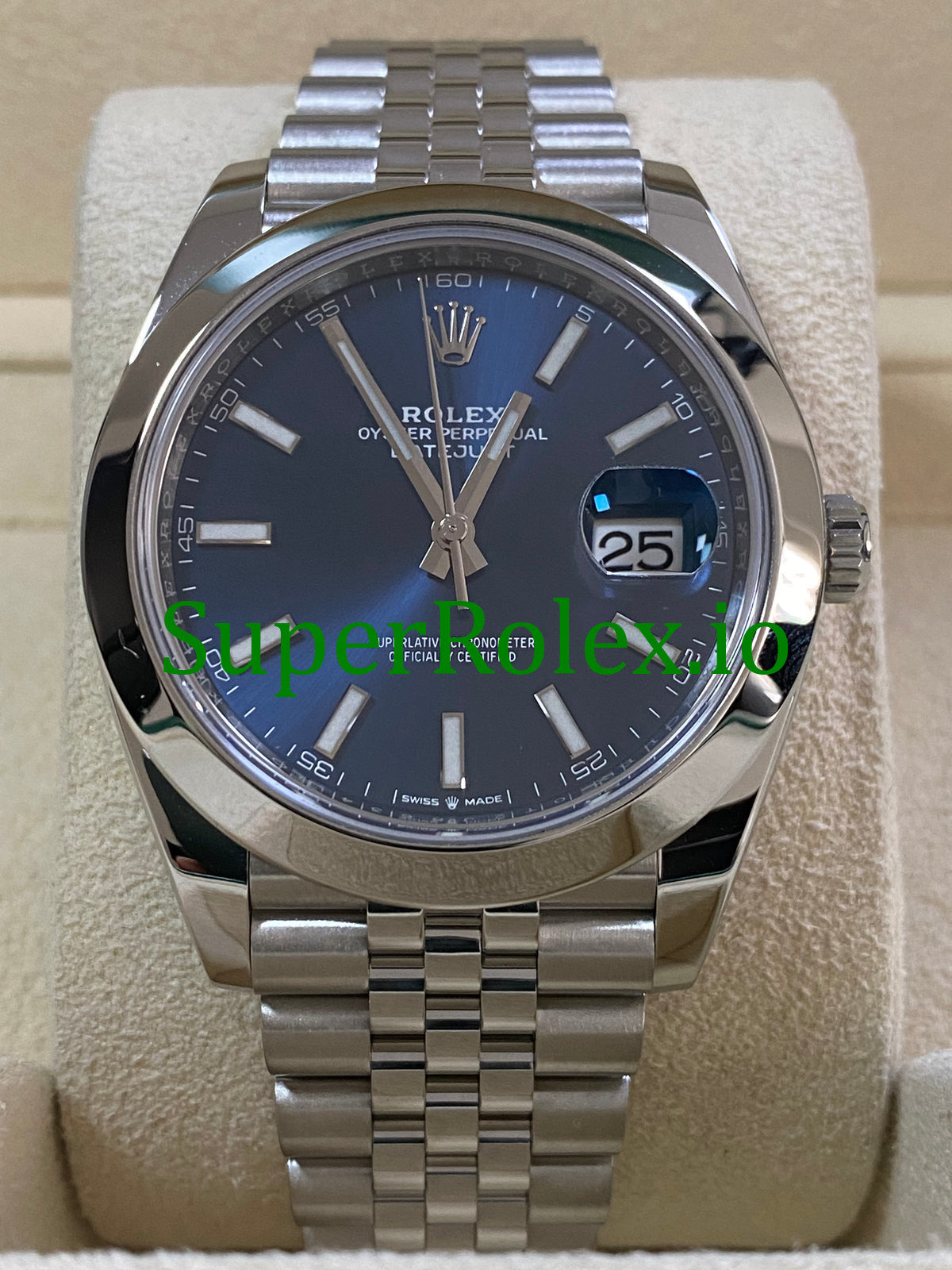 Rolex Datejust 41 Steel Blue Index Dial Ref.126300