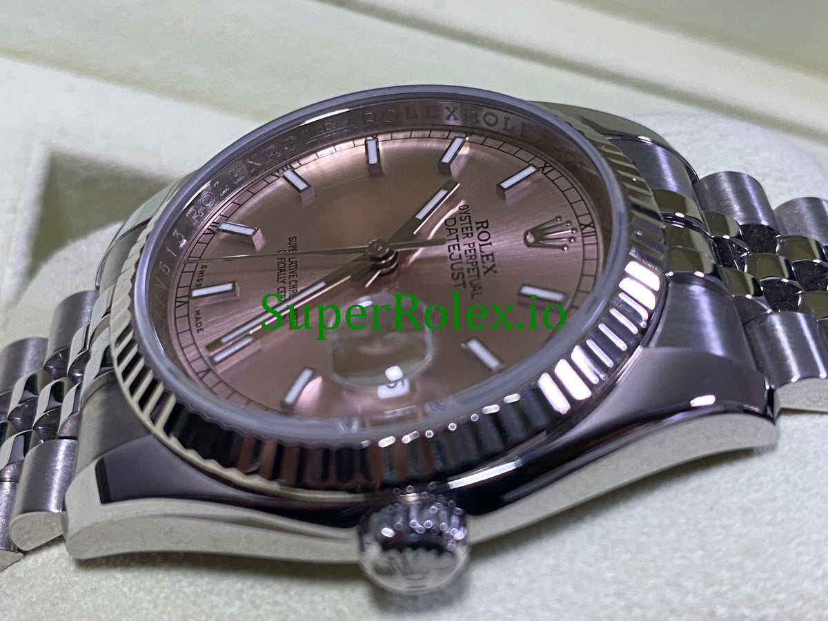 Rolex Datejust 36 Steel Pink Index Dial Ref.116234