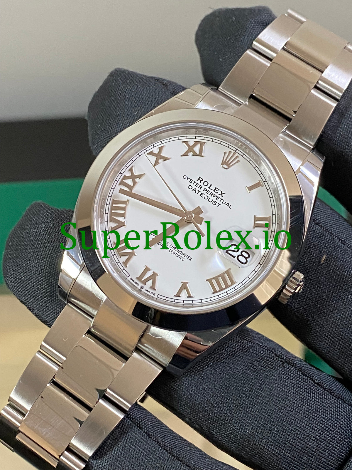 Rolex Datejust 41 Steel White Roman Dial Ref.126300