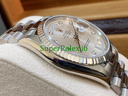 Rolex Day-Date 36MM White Gold Ref.18239 - Diamond Dial