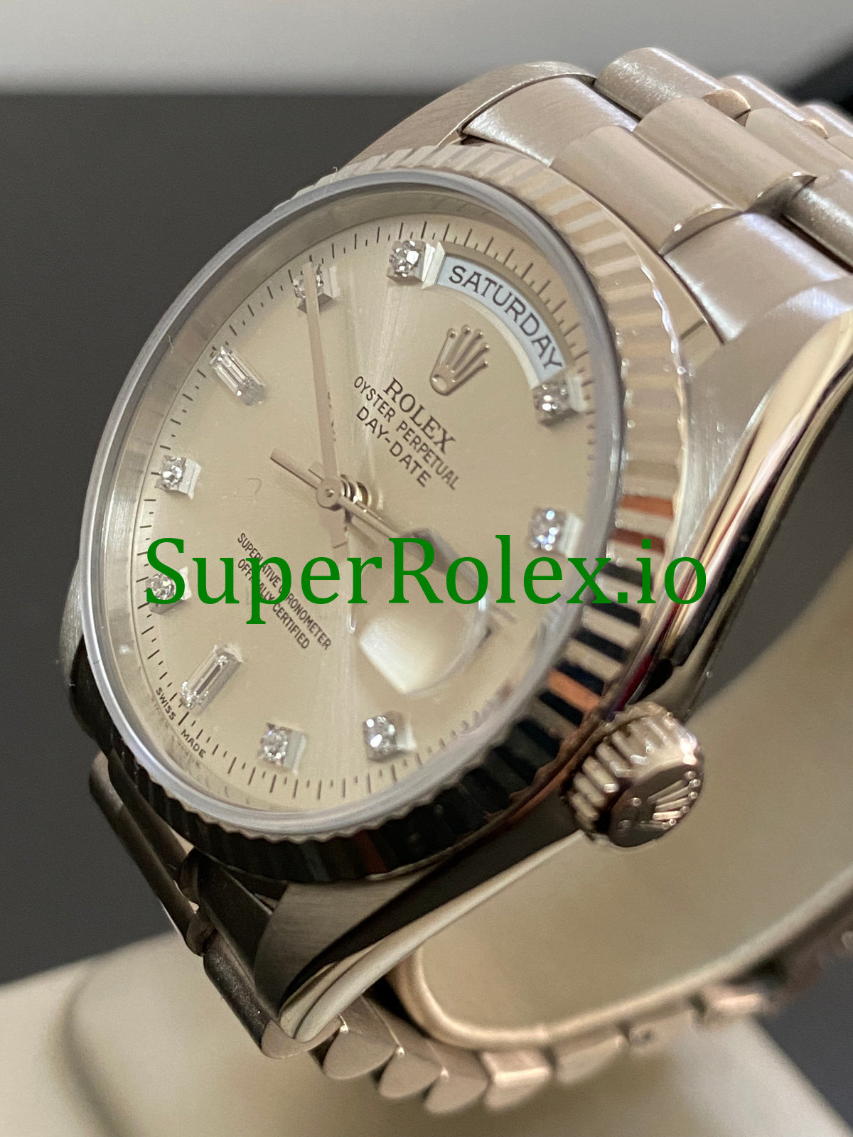 Rolex Day-Date 36MM White Gold Ref.18239 - Diamond Dial